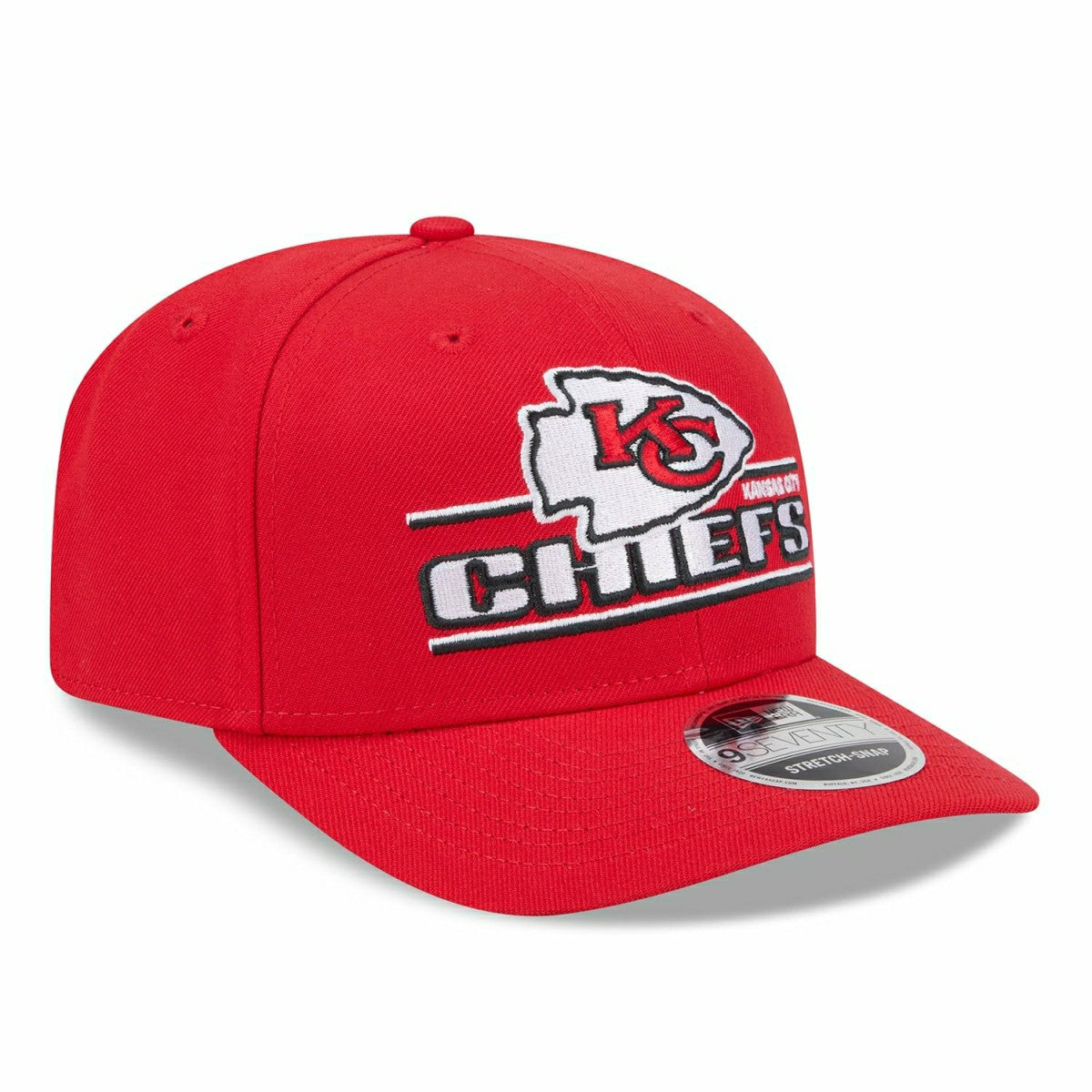 Kansas City Chiefs NFL Stated 9SEVENTY Stretch-Snap Cap Red - Taass US