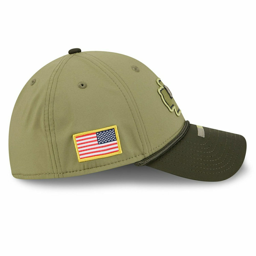 Kansas City Chiefs 2025 NFL Salute to Service 39THIRTY Flex Cap Olive - Taass US
