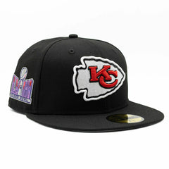 Kansas City Chiefs Super Bowl LVIII 59FIFTY Fitted NFL Cap Black - Taass US