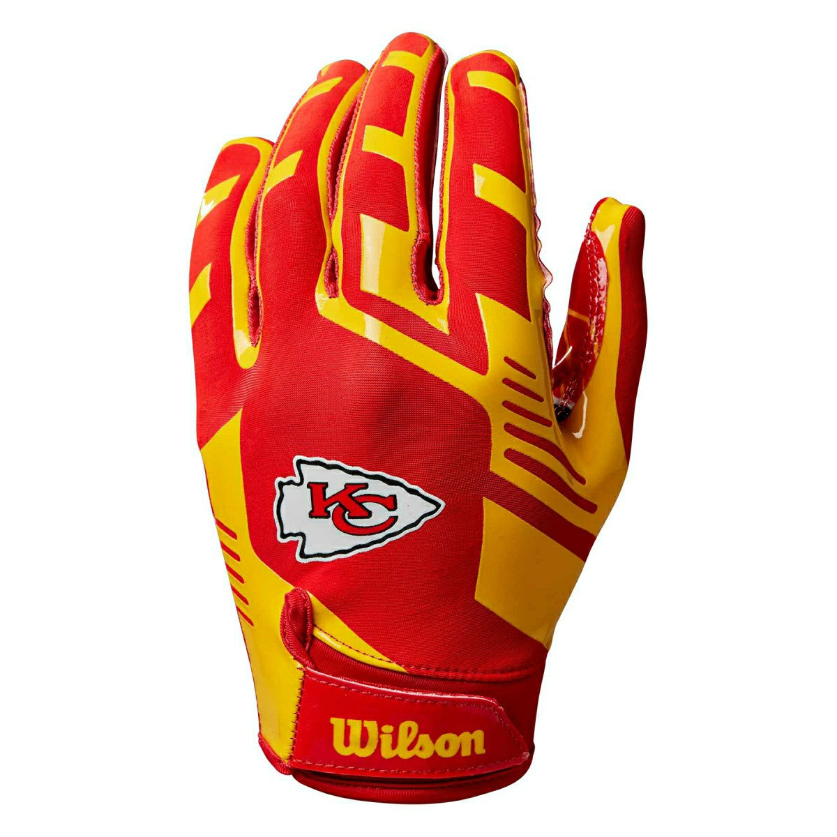 Kansas City Chiefs Wilson Youth Stretch-Fit NFL Receiver Gloves (KIDS) - Taass discount