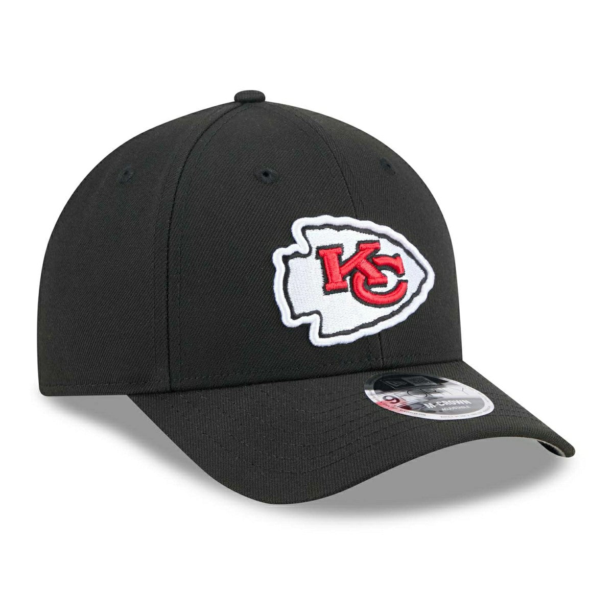 Kansas City Chiefs NFL Team Logo New Era 9FORTY M-Crown Snapback Cap Black - Taass on sale