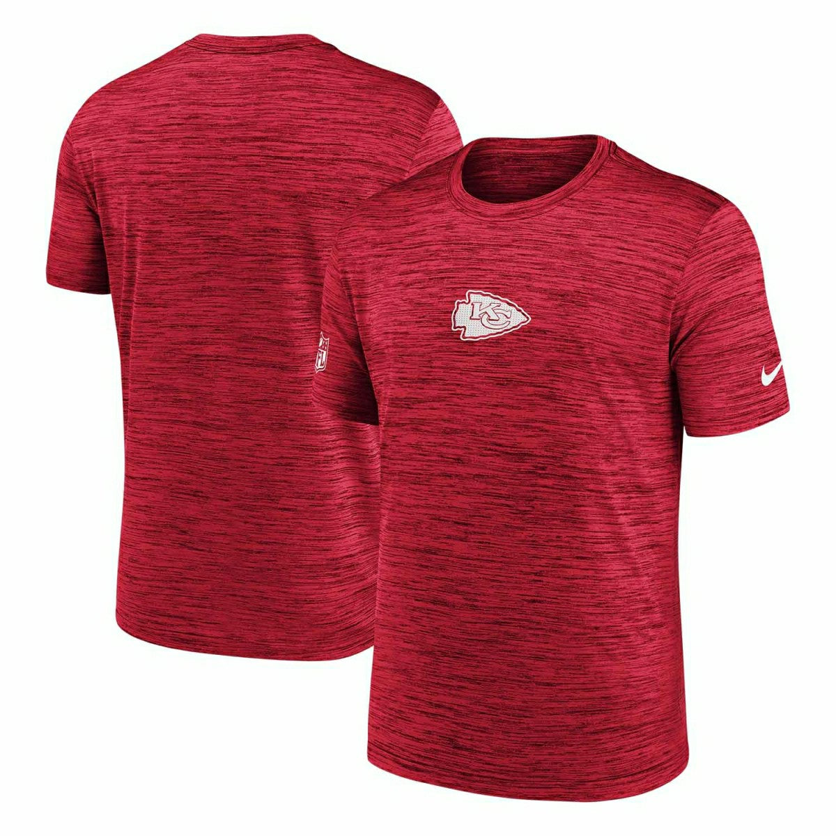 Kansas City Chiefs 2025 NFL Sideline Nike Velocity Performance T-Shirt Red - Taass US