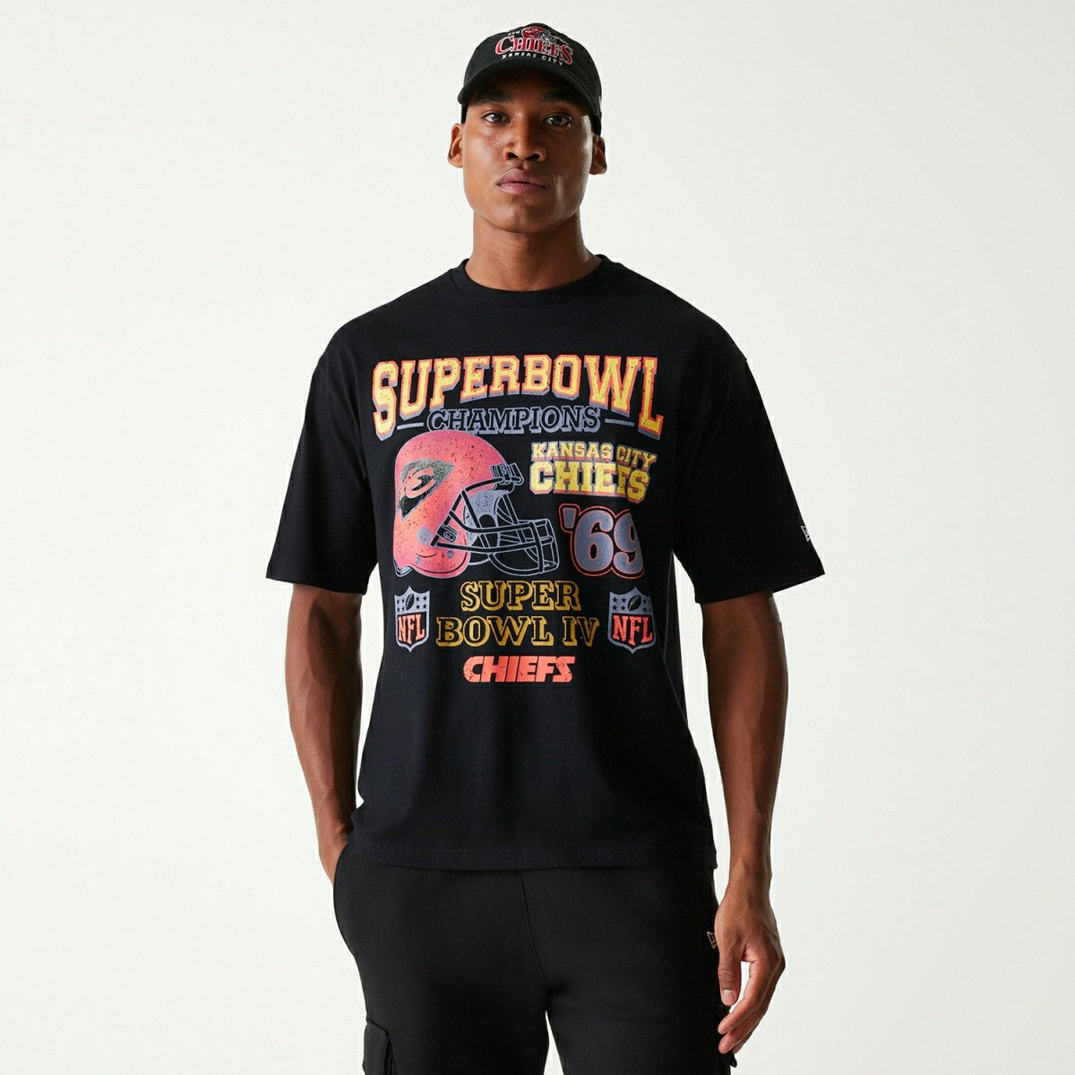 Kansas City Chiefs 1969 Super Bowl Champs Oversized NFL T-Shirt W - Taass on sale