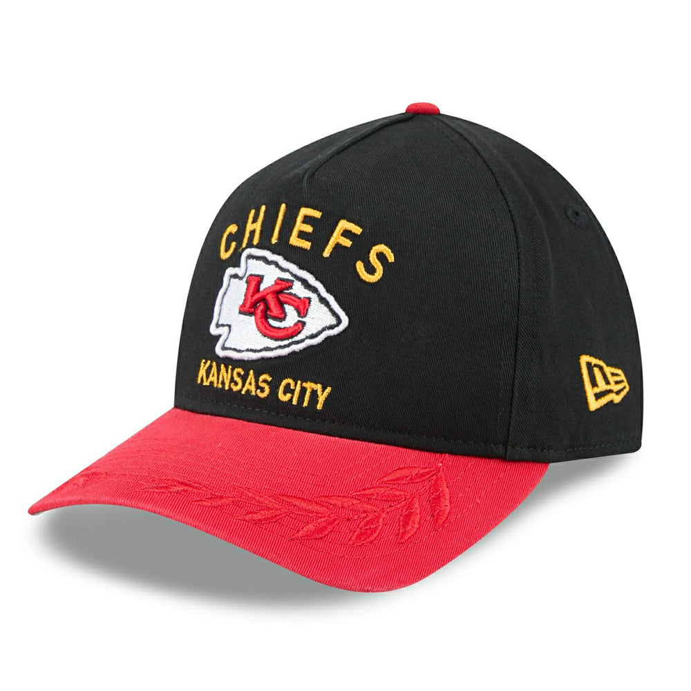 Kansas City Chiefs 2025 NFL Draft 9TWENTY A-Frame Adjustable Cap Black - Taass for sale