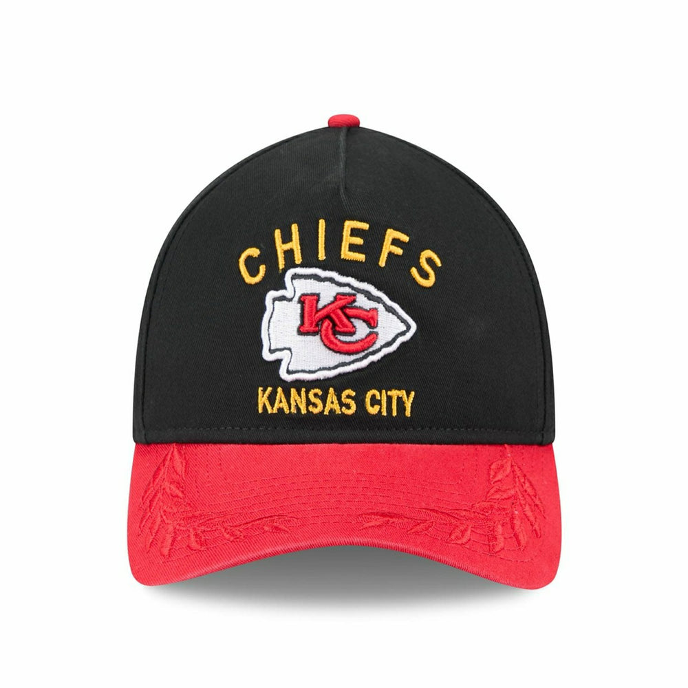 Kansas City Chiefs 2025 NFL Draft 9TWENTY A-Frame Adjustable Cap Black - Taass for sale