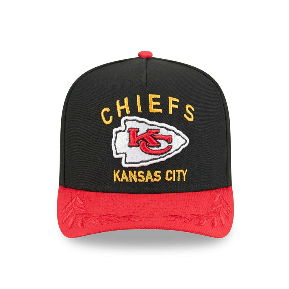 Kansas City Chiefs 2025 NFL Draft New Era 9FIFTY A-Frame Snapback Cap Black - Taass Online