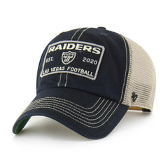 Las Vegas Raiders Vintage Wabash '47 Clean Up Trucker NFL Cap Black - Taass on sale