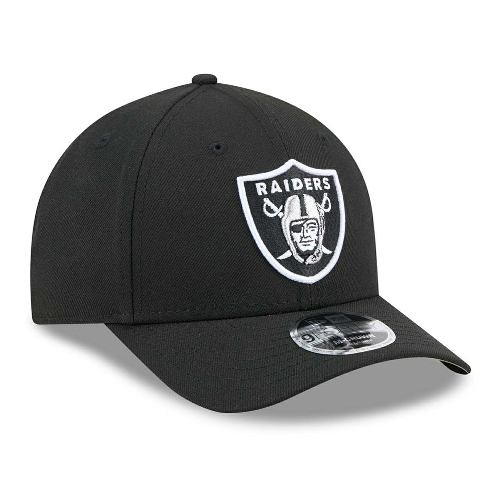 Las Vegas Raiders NFL Team Logo New Era 9FORTY M-Crown Snapback Cap Black - Taass sale