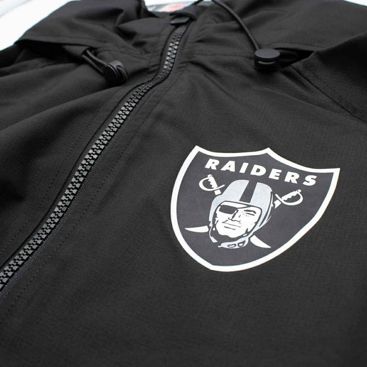 Las Vegas Raiders NFL Quarter Zip Windbreaker Jacket Black - Taass for sale