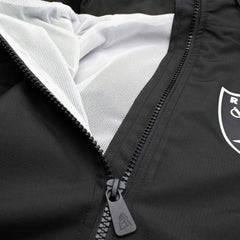 Las Vegas Raiders NFL Quarter Zip Windbreaker Jacket Black - Taass for sale