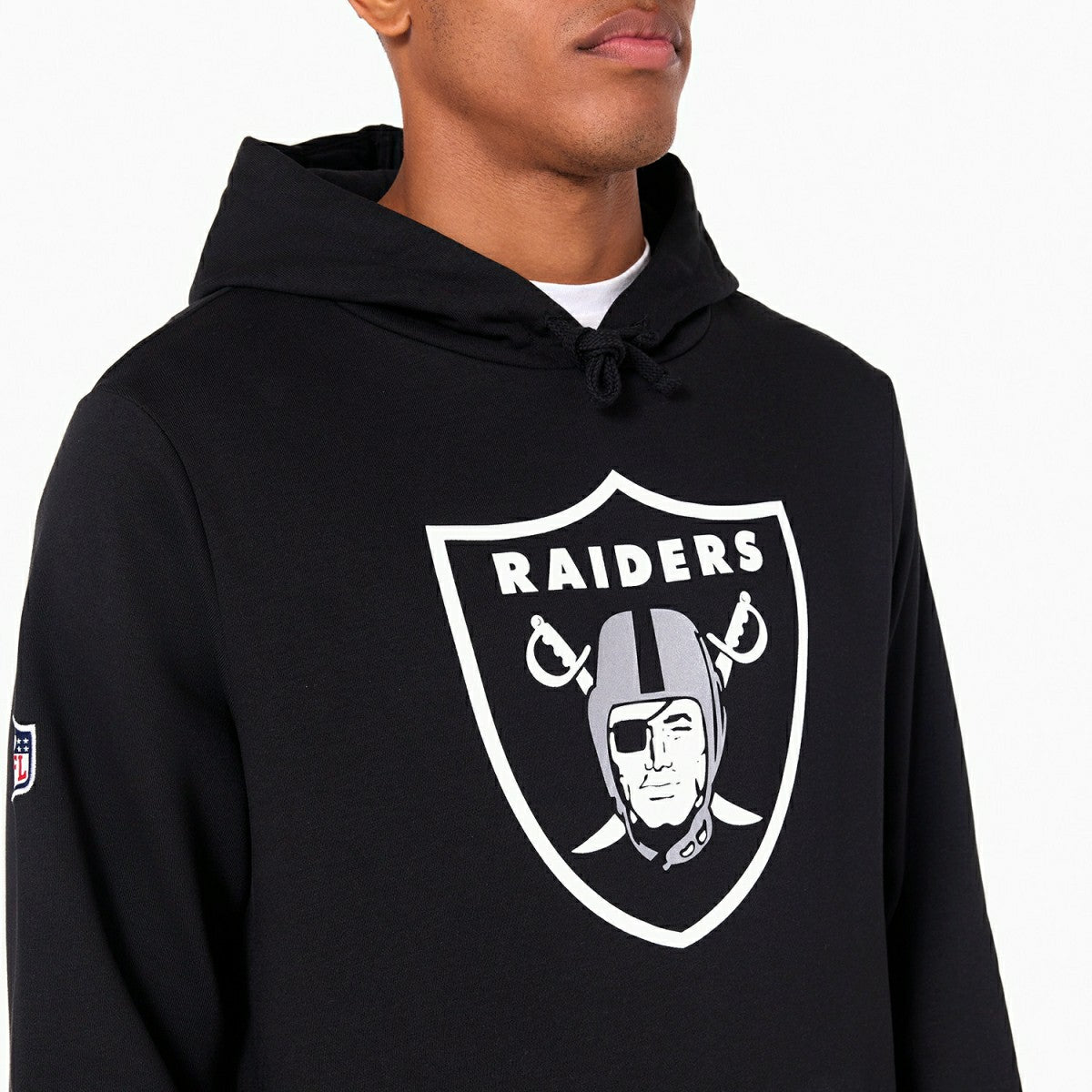 Las Vegas Raiders Logo Hoodie New Era NFL Sweatshirt Schwarz - Taass outlet