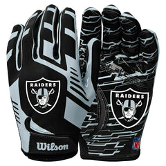Las Vegas Raiders Wilson Stretch-Fit NFL Receivers Gloves - Taass US