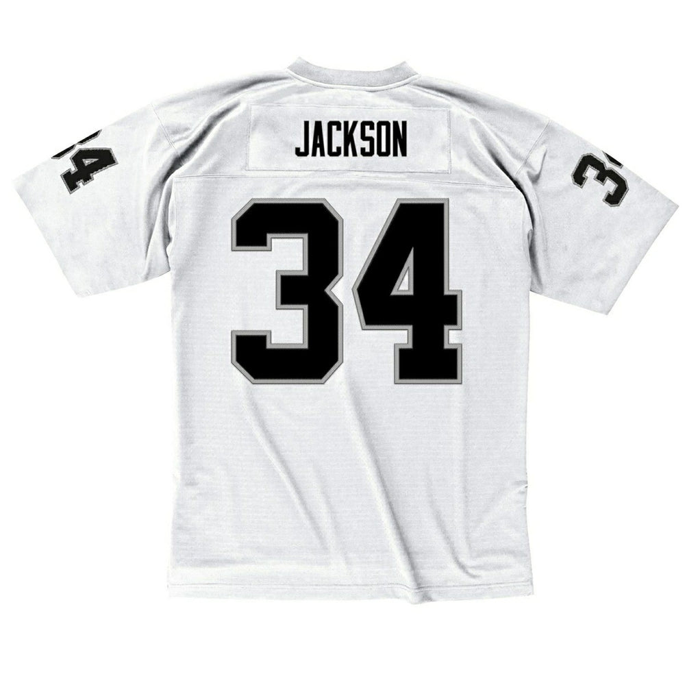 Bo Jackson #34 Los Angeles Raiders Mitchell & Ness Throwback NFL Jersey White - Taass discount