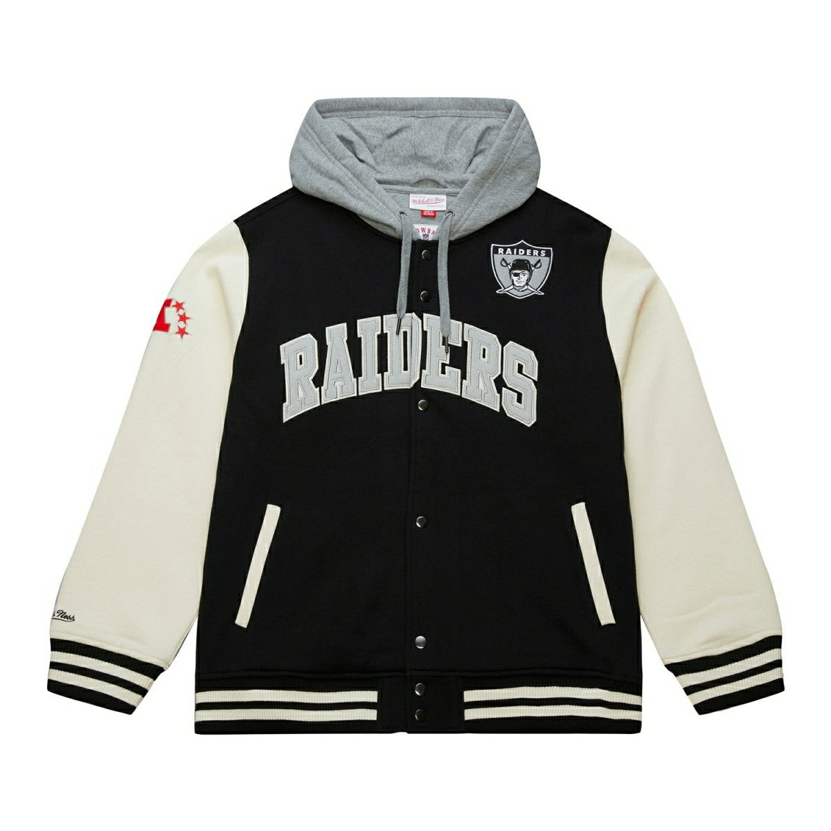 Oakland Raiders Courtside Fleece Full-Snap NFL Jacket - Taass for sale