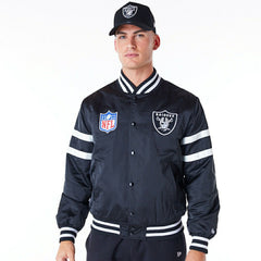 Las Vegas Raiders NFL Sport Classics Satin Jacket Black - Taass on sale