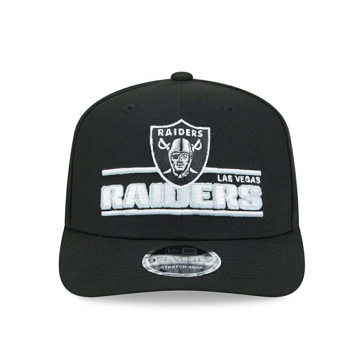 Las Vegas Raiders NFL Stated 9SEVENTY Stretch-Snap Cap Black - Taass sale