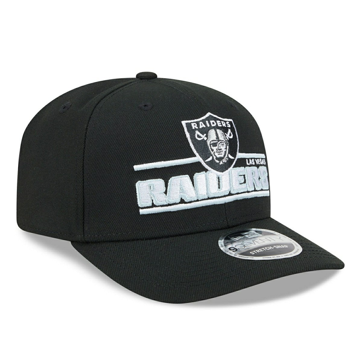 Las Vegas Raiders NFL Stated 9SEVENTY Stretch-Snap Cap Black - Taass sale