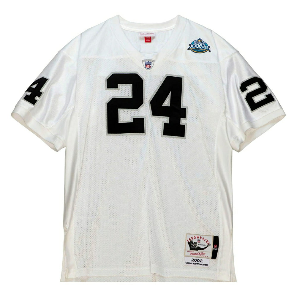 Charles Woodson #24 Oakland Raiders 2002 Mitchell & Ness Authentic NFL Jersey White - Taass Online