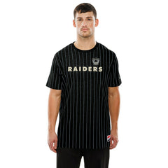 Las Vegas Raiders Retro Stripe NFL T-Shirt Black - Taass US