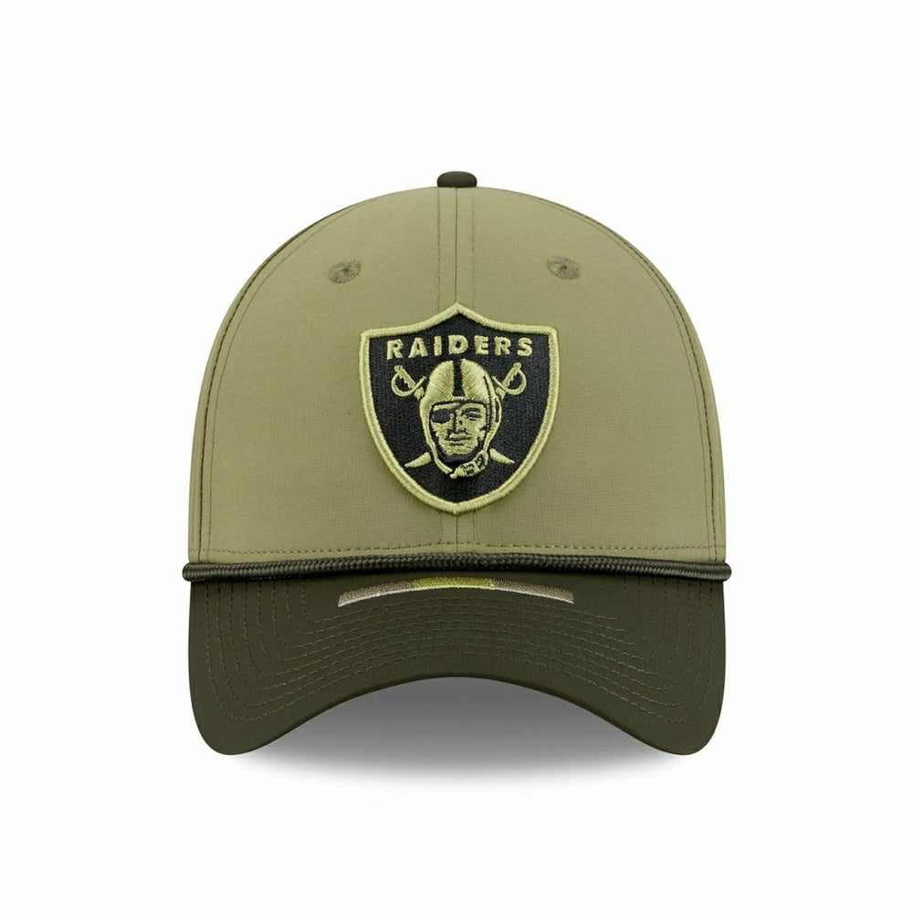 Las Vegas Raiders 2025 NFL Salute to Service 39THIRTY Flex Cap Olive - Taass sale