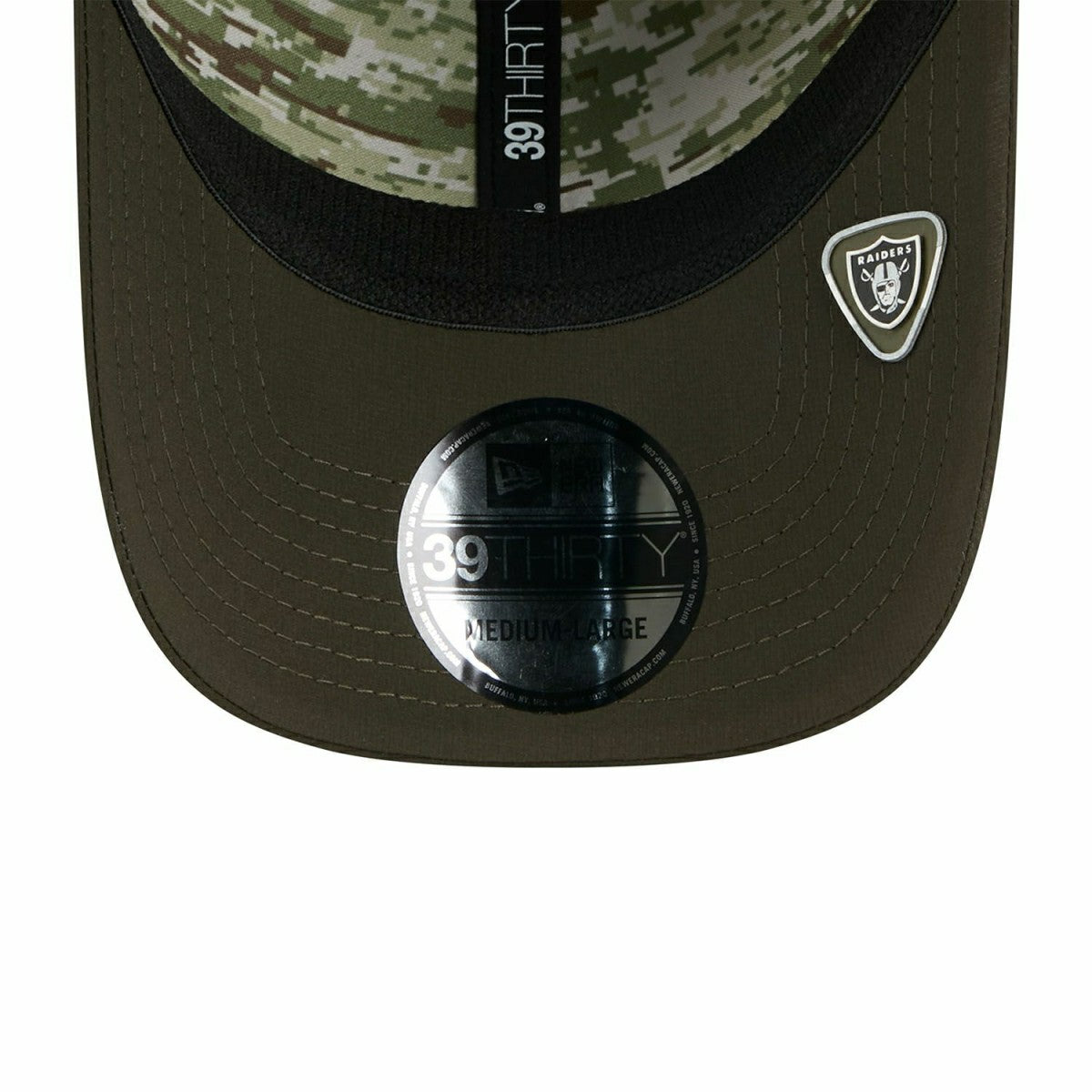 Las Vegas Raiders 2025 NFL Salute to Service 39THIRTY Flex Cap Olive - Taass sale