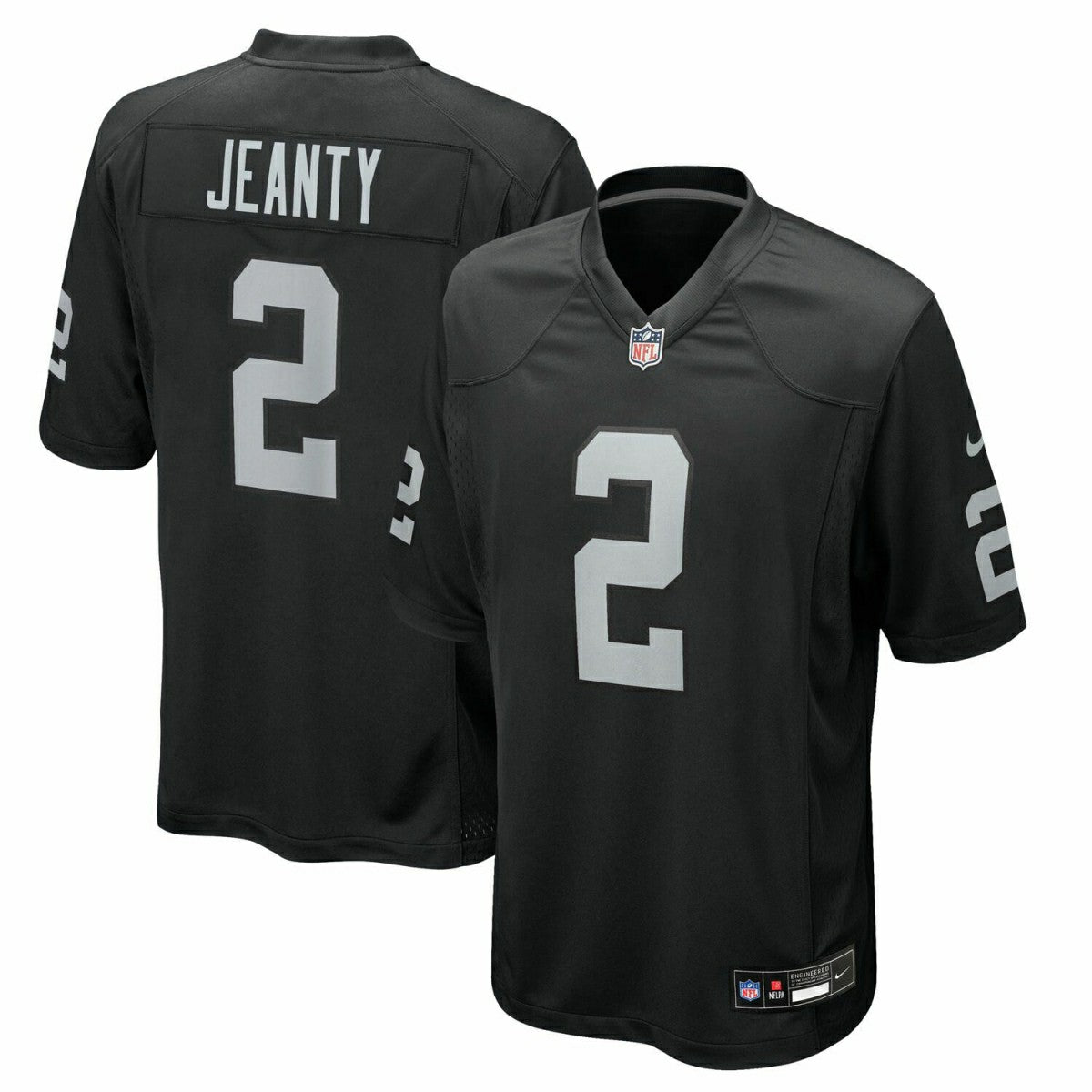 Ashton Jeanty #2 Las Vegas Raiders Nike Game NFL Jersey Black - Taass outlet