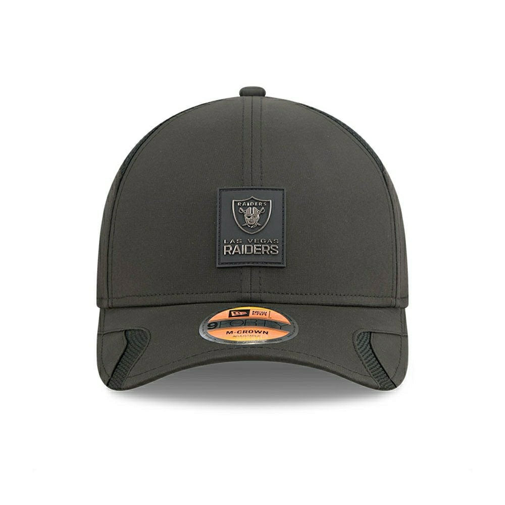 Las Vegas Raiders 2025 NFL On-Field Sideline 9FORTY M-Crown Cap Black - Taass sale