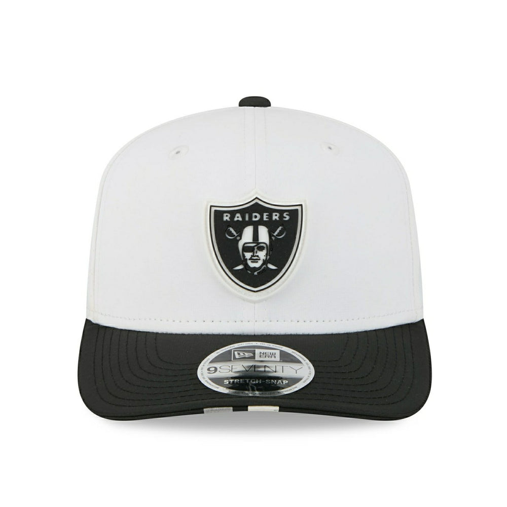 Las Vegas Raiders 2025 NFL Training Camp New Era  9SEVENTY Stretch-Snap Cap OTC White - Taass for sale