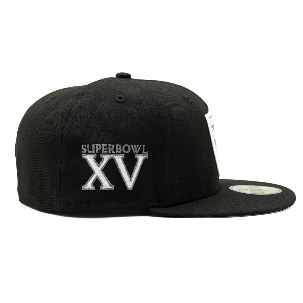 Las Vegas Raiders Super Bowl XV New Era 59FIFTY Fitted NFL Cap Black - Taass outlet