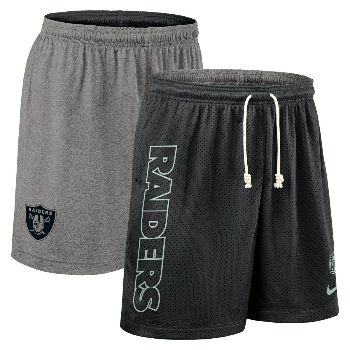 Las Vegas Raiders 2025 NFL Sideline Reversible Mesh Nike Dri-FIT Shorts Black - Taass US