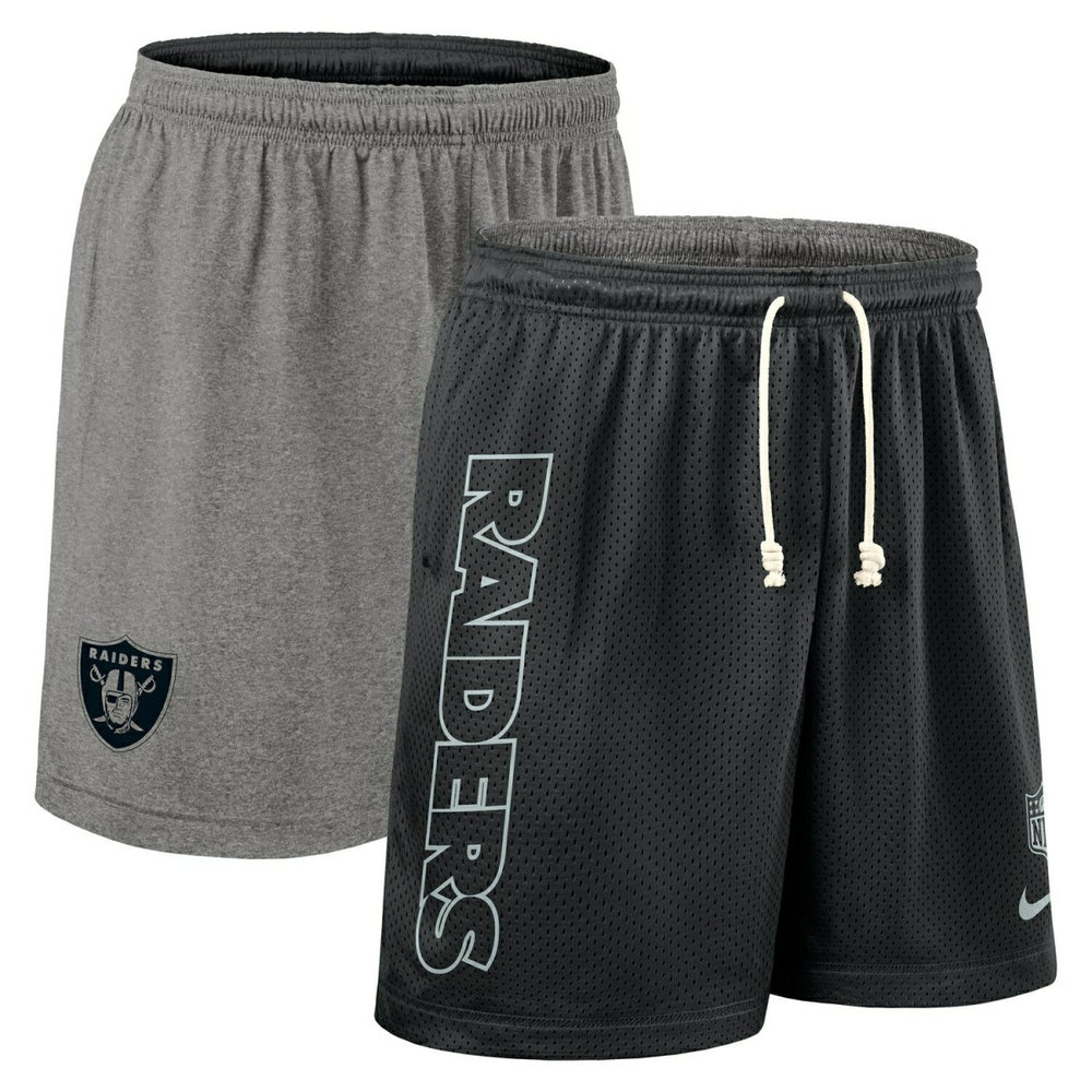 Las Vegas Raiders 2025 NFL Sideline Reversible Mesh Nike Dri-FIT Shorts Black - Taass US
