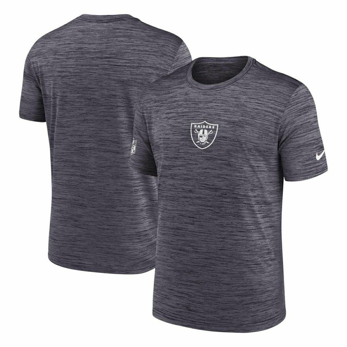 Las Vegas Raiders 2025 NFL Sideline Nike Velocity Performance T-Shirt Gray - Taass Online