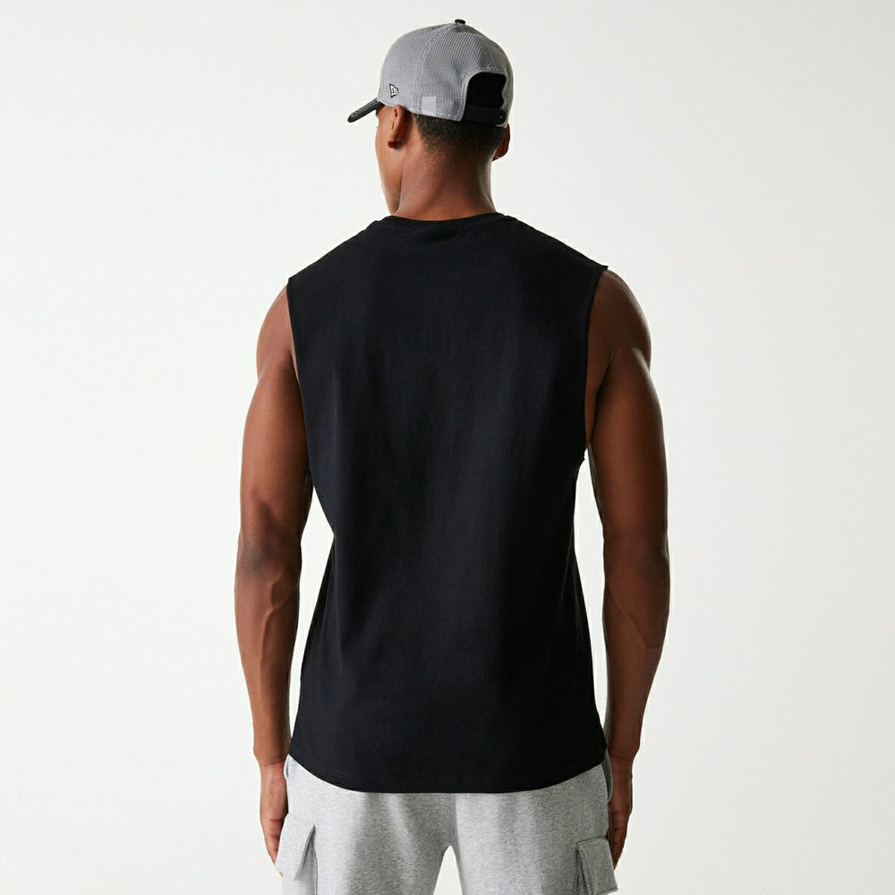 Las Vegas Raiders NFL Helmet New Era Sleeveless Tee Black - Taass outlet
