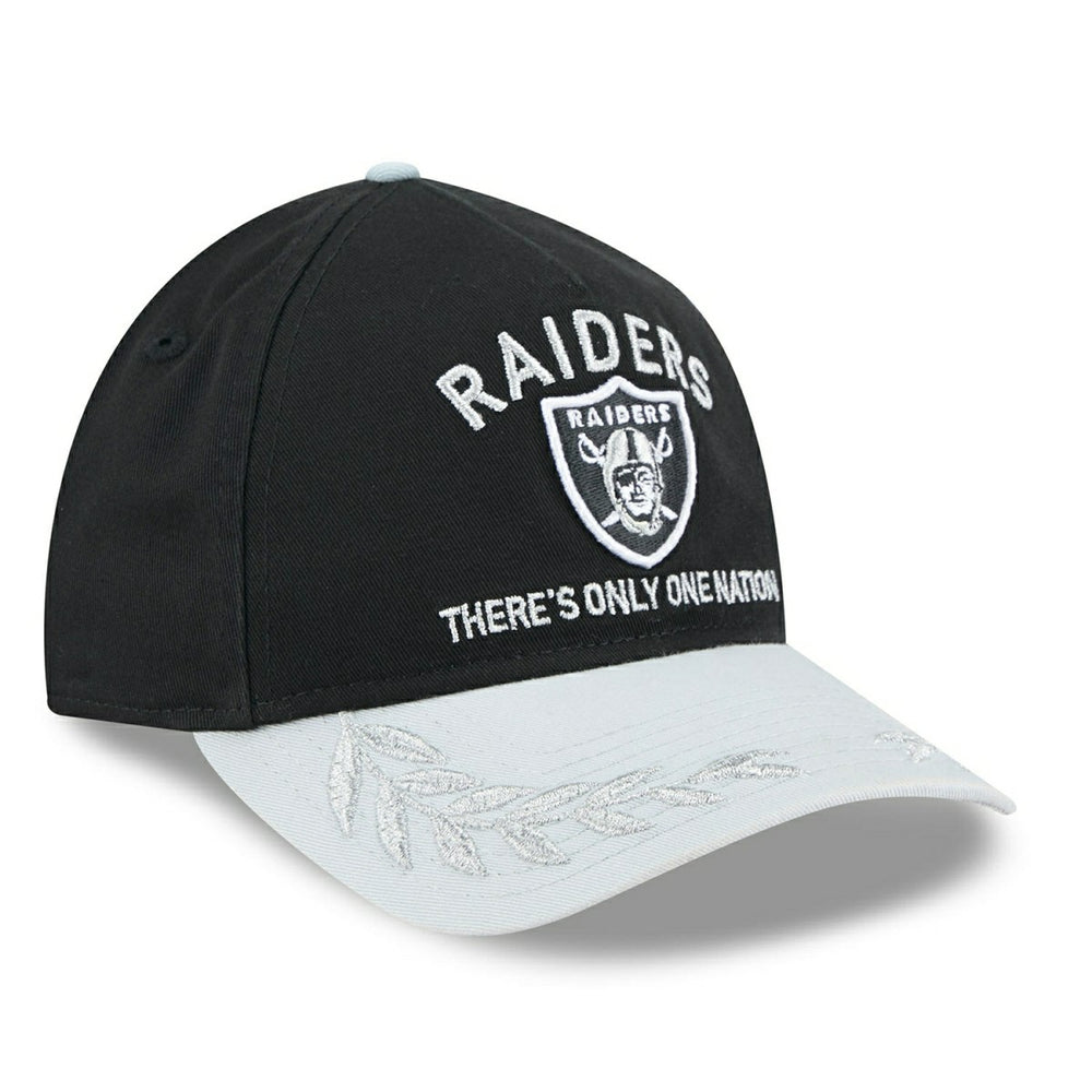 Las Vegas Raiders 2025 NFL Draft 9TWENTY A-Frame Adjustable Cap Black - Taass US