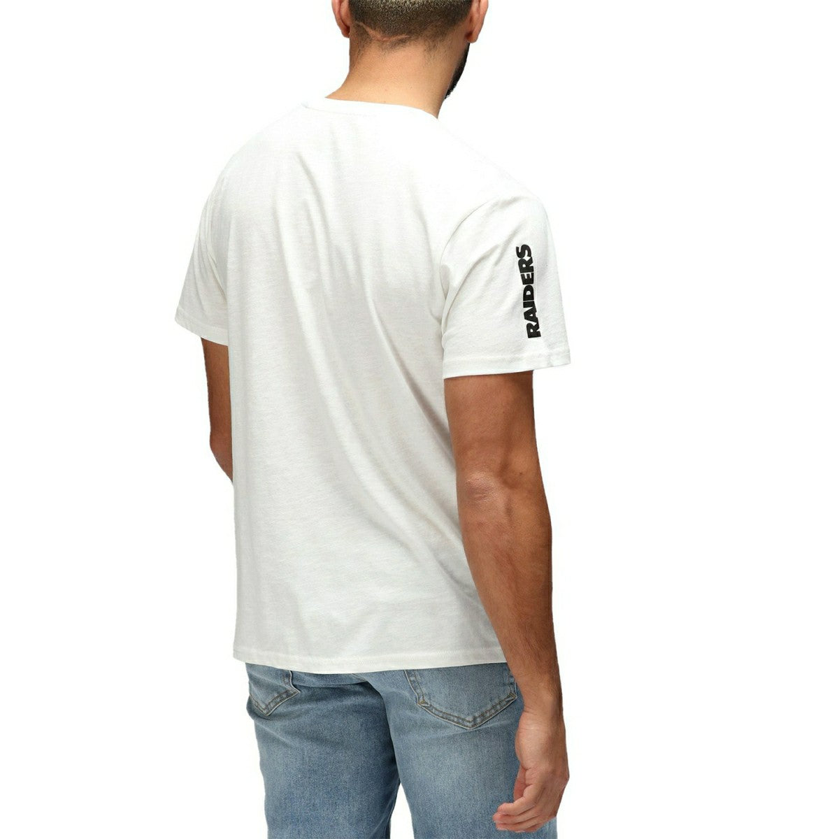 Las Vegas Raiders Recovered Ecru Slub NFL T-Shirt Cream - Taass discount