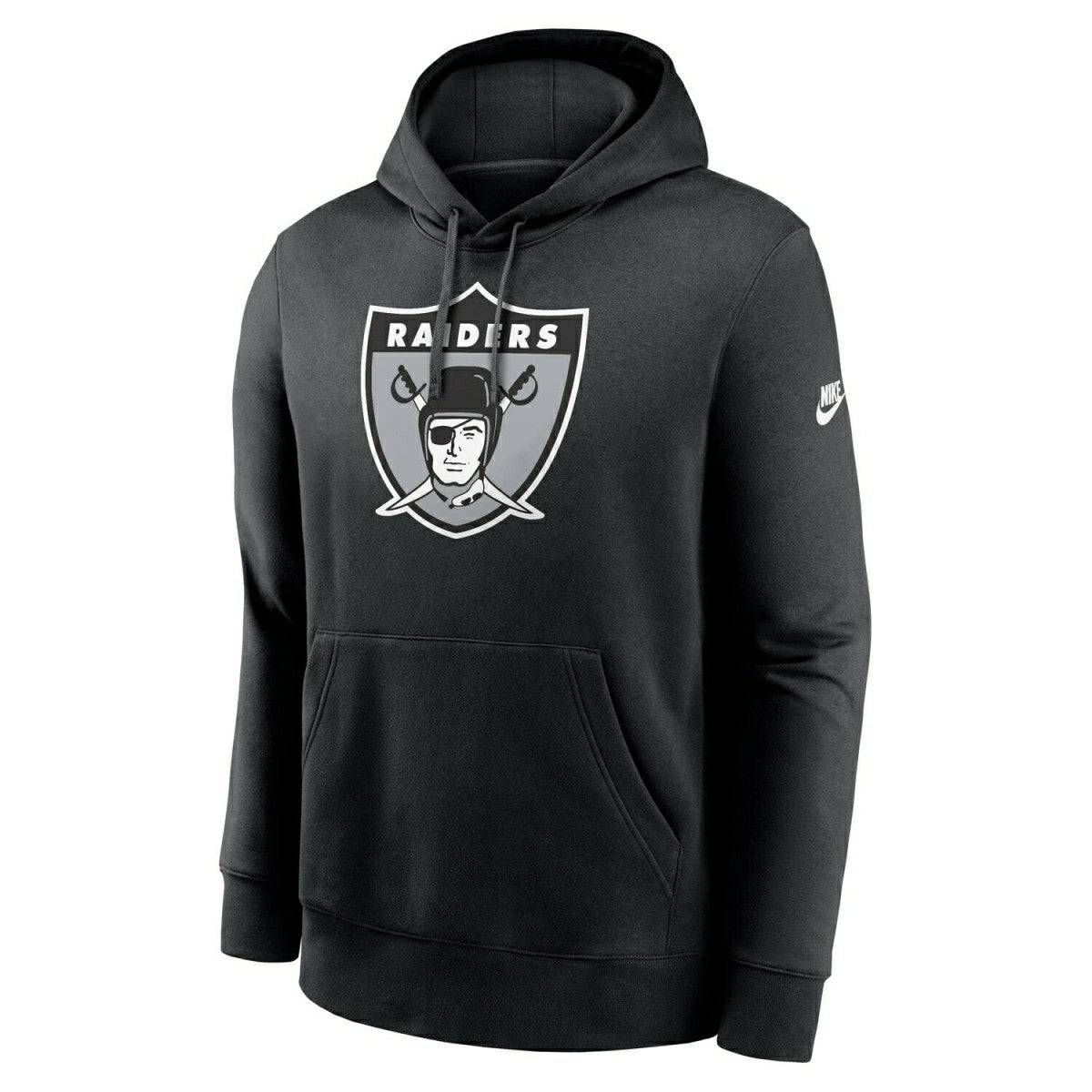 Las Vegas Raiders Throwback Nike Club NFL Hoodie Black - Taass Online