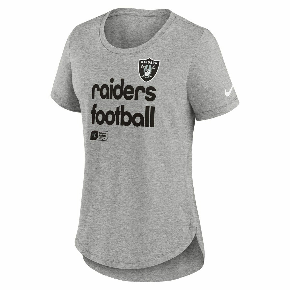 Las Vegas Raiders Nike Triblend Football NFL T-Shirt Gray (Women's) - Taass outlet