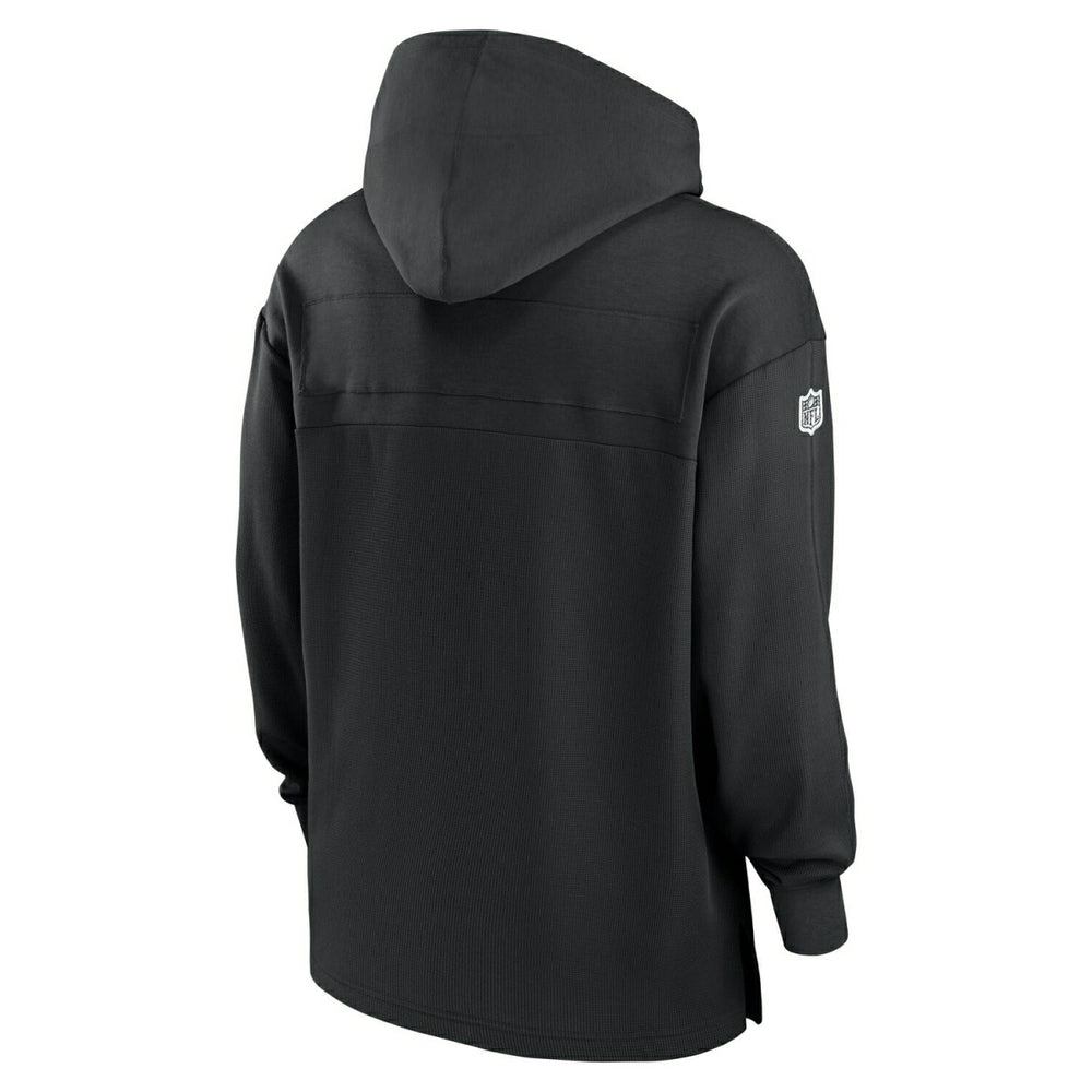 Las Vegas Raiders 2024 NFL On-Field Sideline Nike Jersey Hoodie Black - Taass discount
