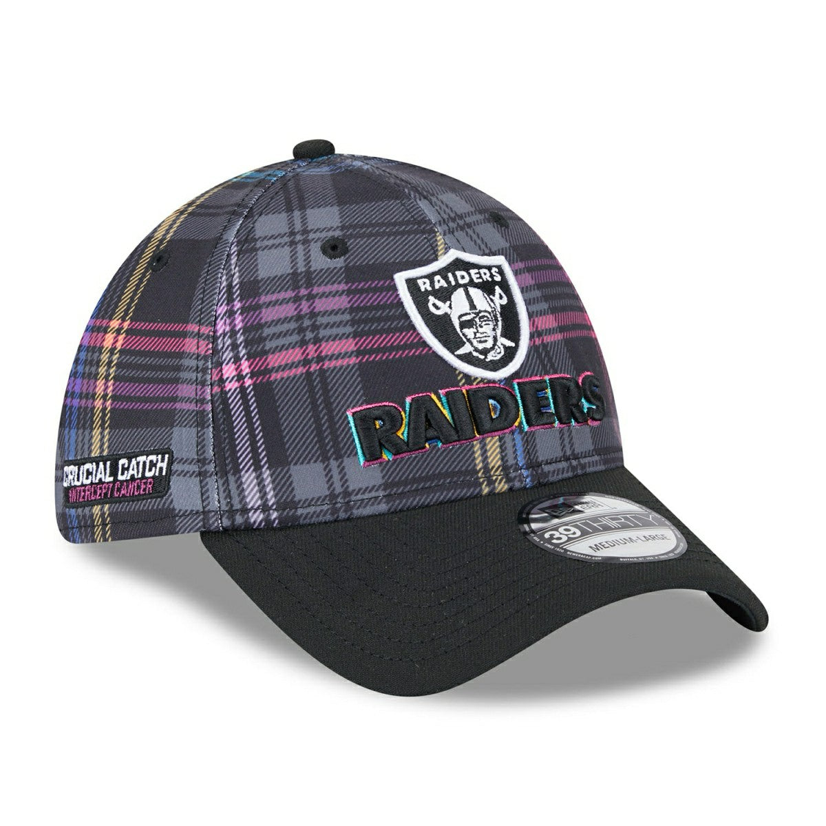 Las Vegas Raiders 2024 NFL Crucial Catch New Era 39THIRTY Flex Cap - Taass on sale