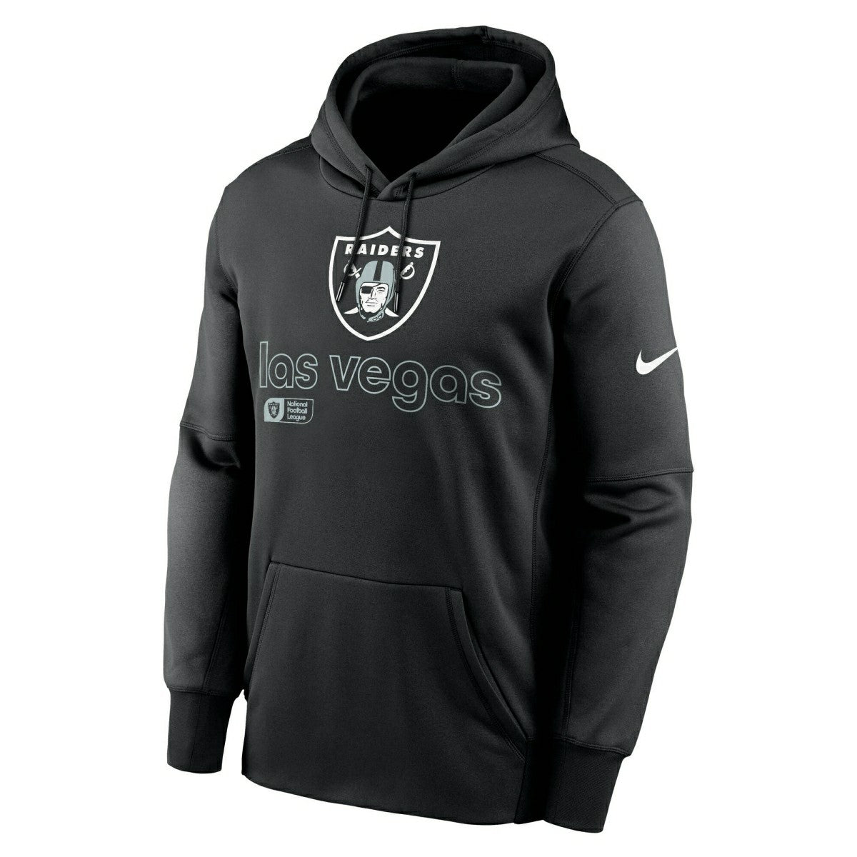 Las Vegas Raiders Peformance Nike Therma-FIT NFL Hoodie Black - Taass Online