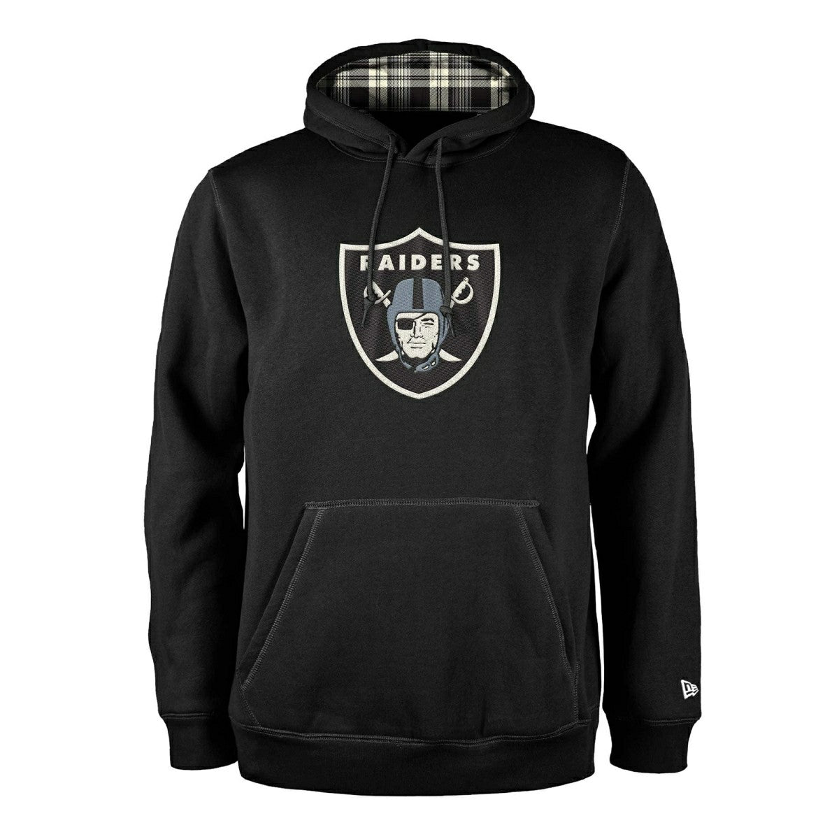 Las Vegas Raiders Plaid 2024 New Era 3rd Down NFL Hoodie Black - Taass on sale