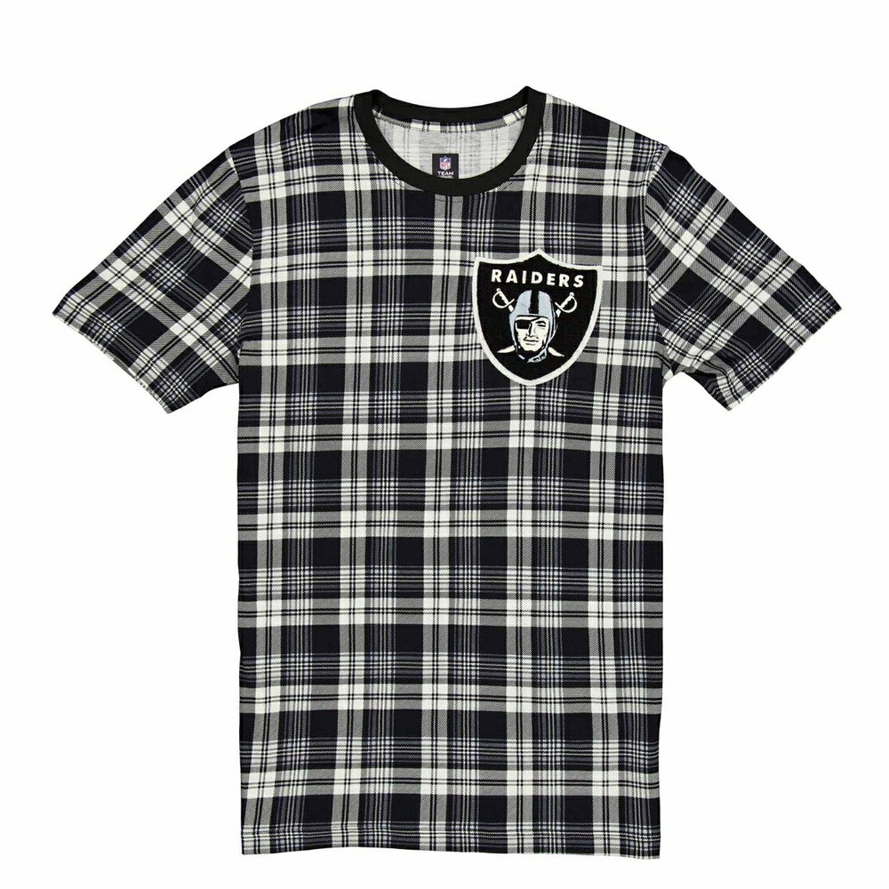 Las Vegas Raiders Plaid 2024 New Era 3rd Down NFL T-Shirt Black - Taass sale