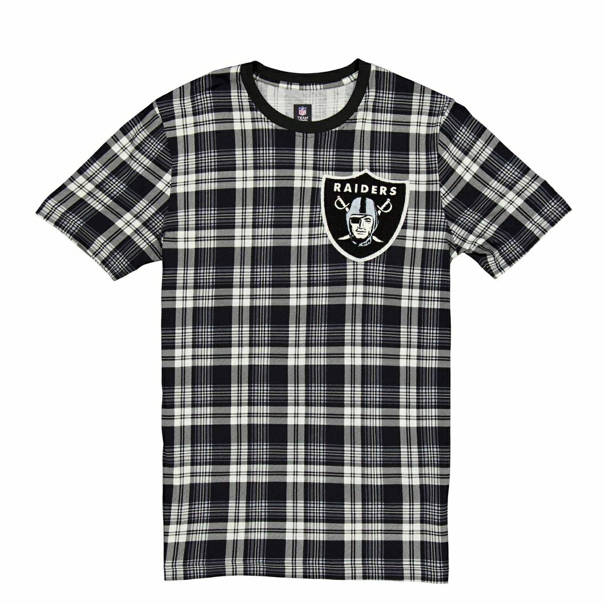Las Vegas Raiders Plaid 2024 New Era 3rd Down NFL T-Shirt Black - Taass sale