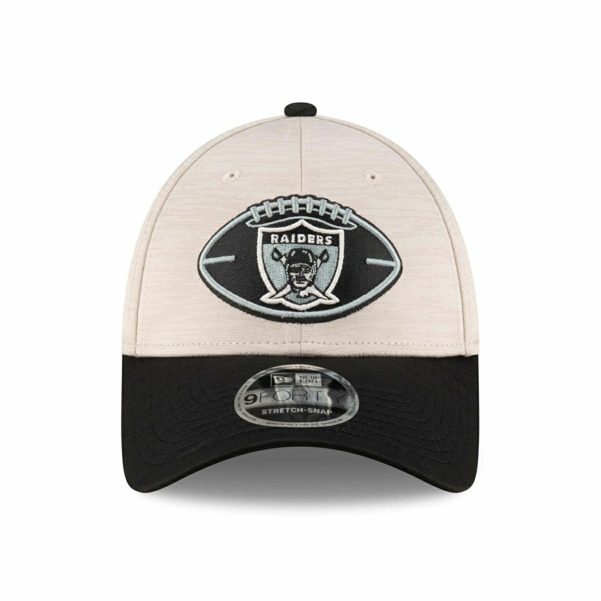 Oakland Raiders Historic 2024 NFL Sideline New Era Stretch-Snap 9FORTY Cap - Taass outlet