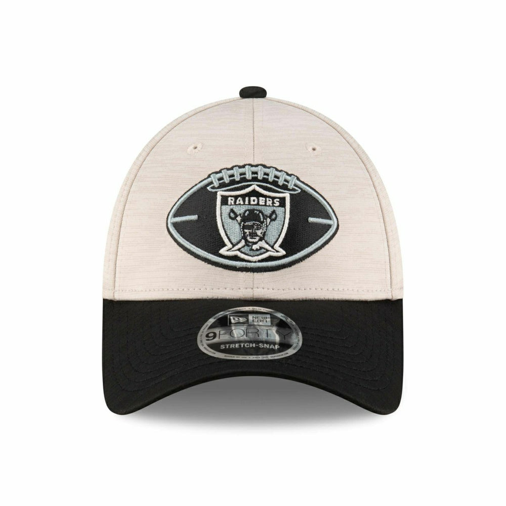 Oakland Raiders Historic 2024 NFL Sideline New Era Stretch-Snap 9FORTY Cap - Taass outlet