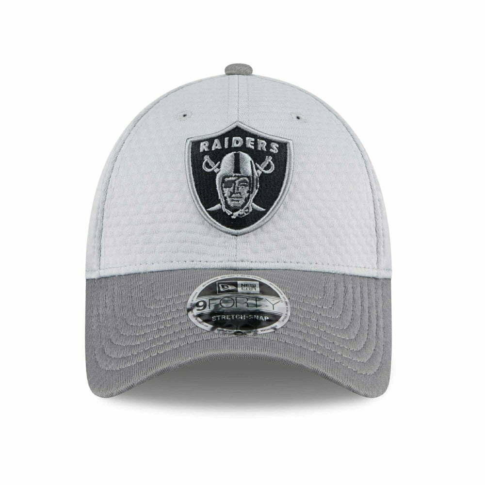 Las Vegas Raiders 2024 NFL Training Camp New Era Stretch-Snap 9FORTY Cap Gray - Taass discount