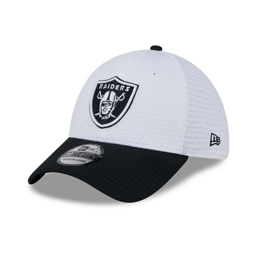 Las Vegas Raiders 2024 NFL Training Camp New Era 39THIRTY Flex Cap White - Taass US