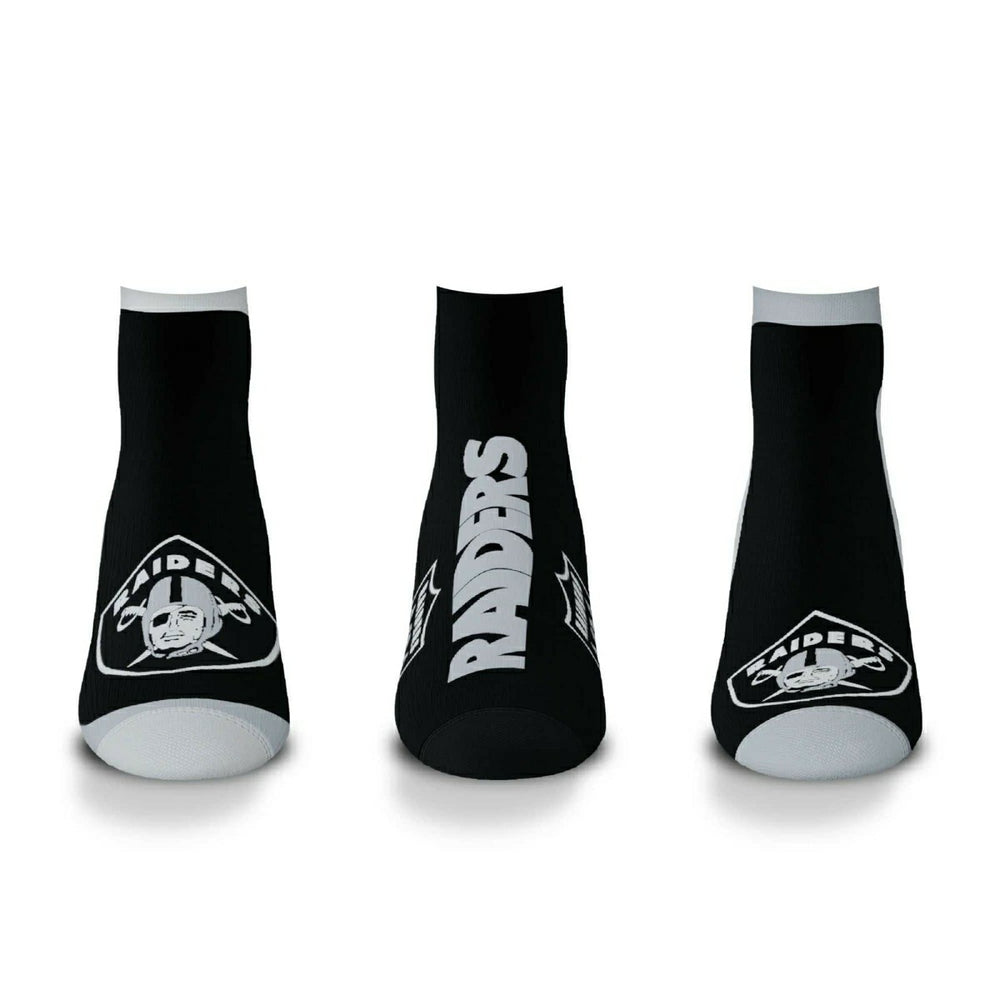 Las Vegas Raiders No Show NFL Socks 3-Pack - Taass on sale