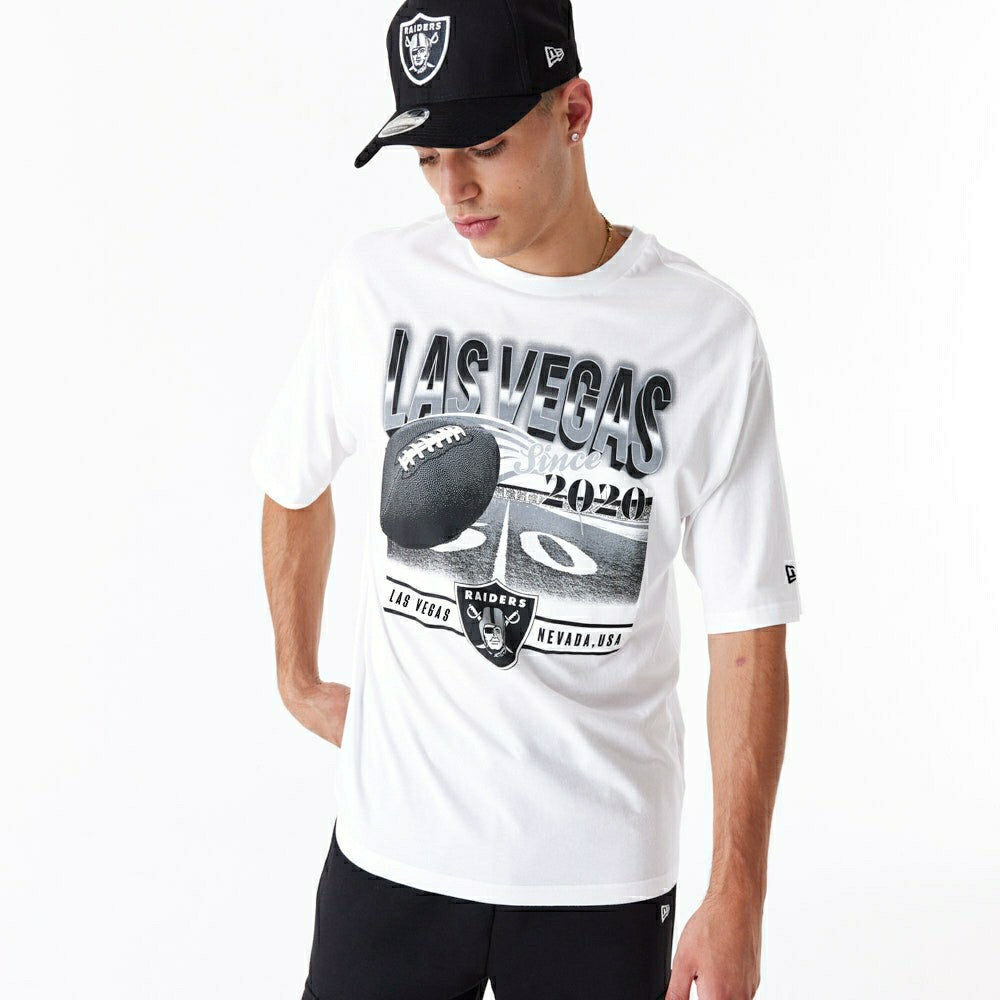 Las Vegas Raiders Field Graphic New Era Oversized NFL T-Shirt - Taass sale
