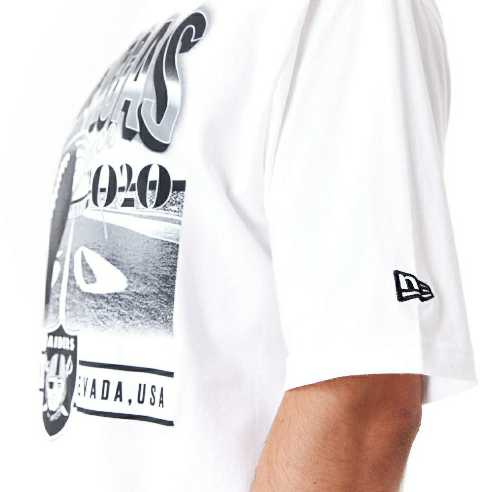 Las Vegas Raiders Field Graphic New Era Oversized NFL T-Shirt - Taass sale